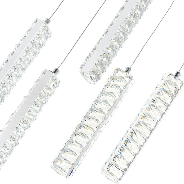 Celina - LED Chandelier with Crystals