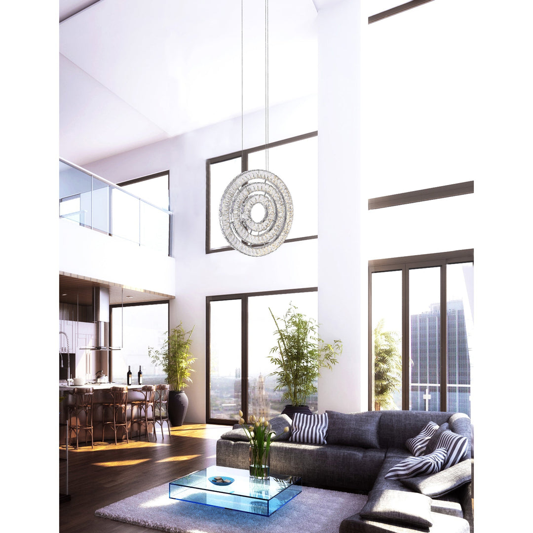 Celina - LED Chandelier with Crystals