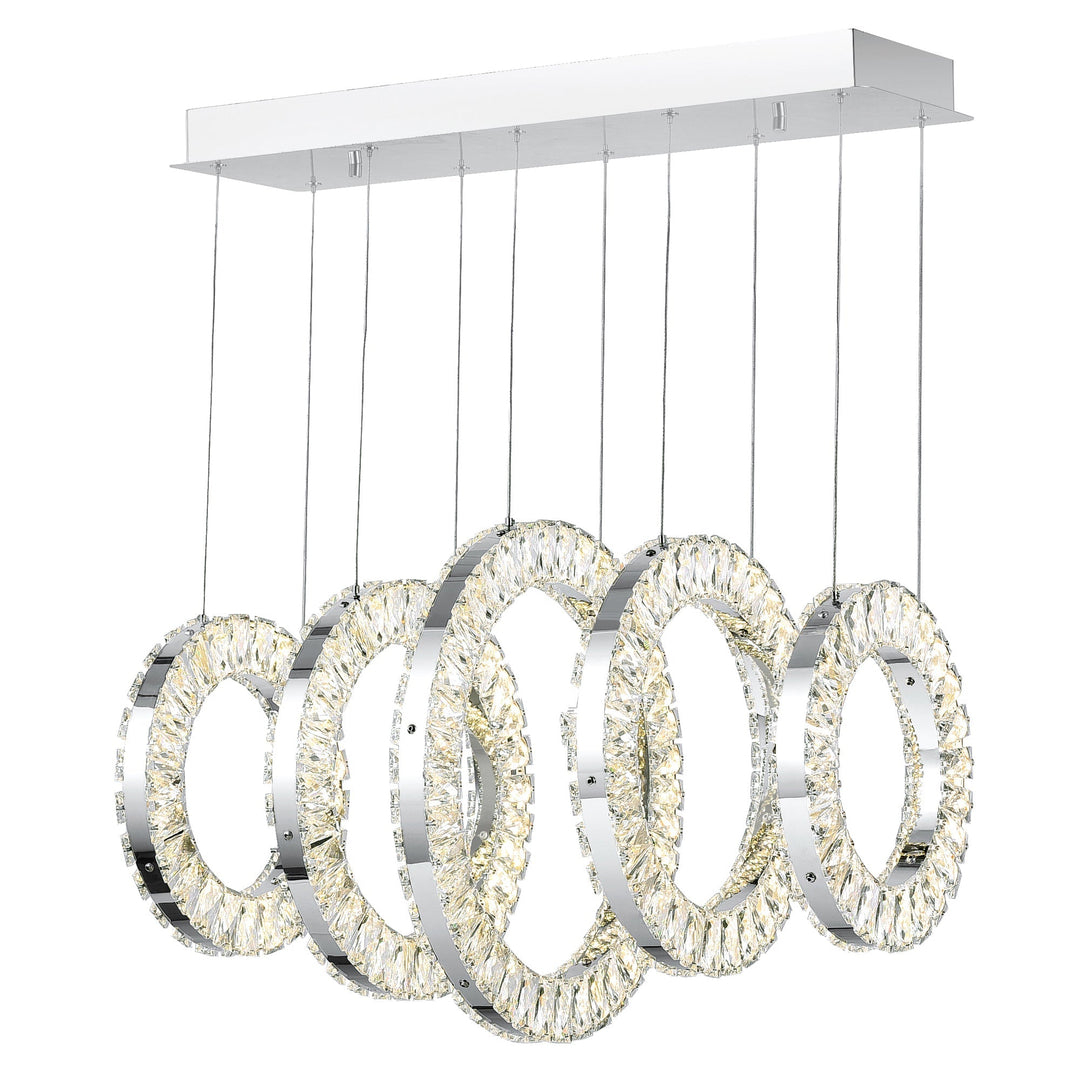 Celina - LED Chandelier with Crystals