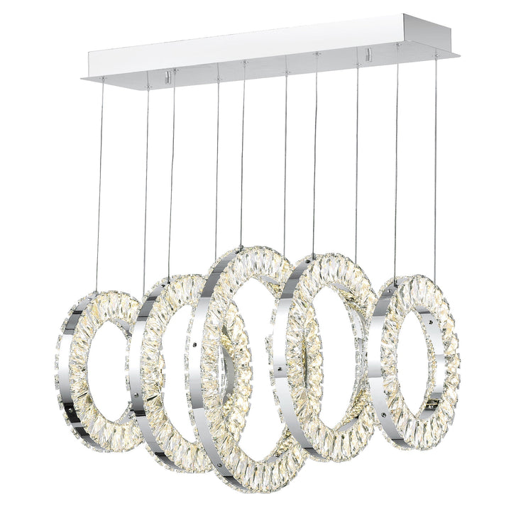 Celina - LED Chandelier with Crystals