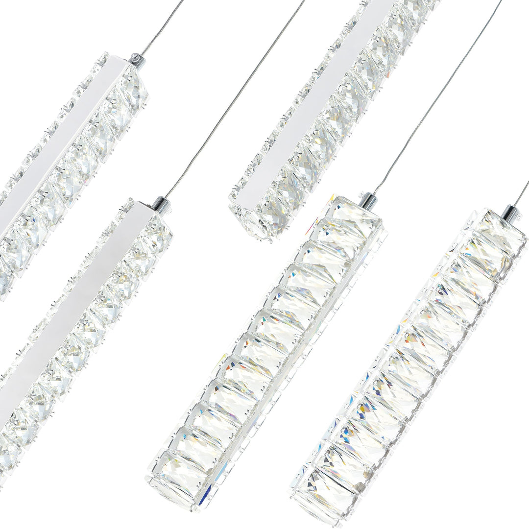 Celina - LED Chandelier with Crystals