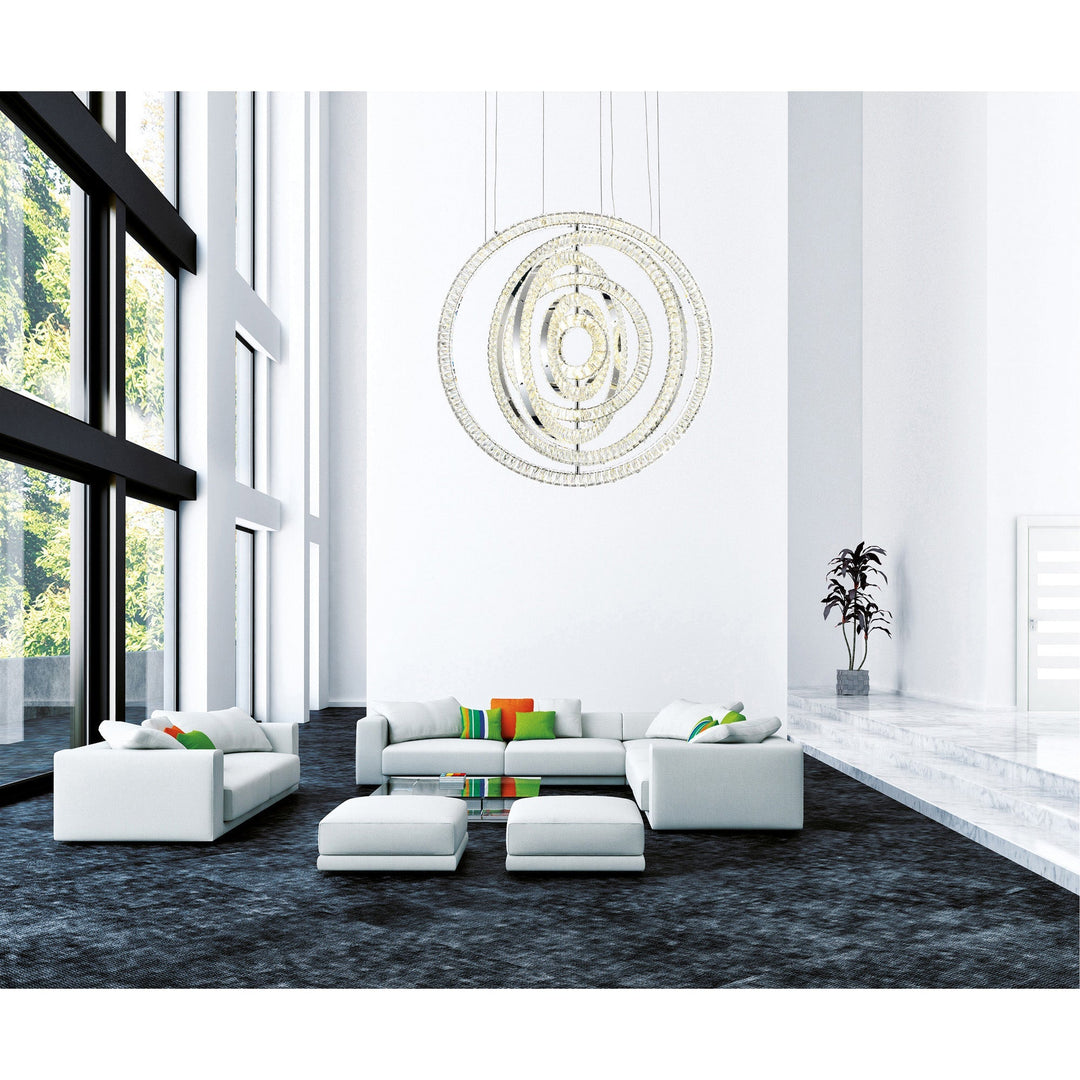 Celina - LED Chandelier with Crystals