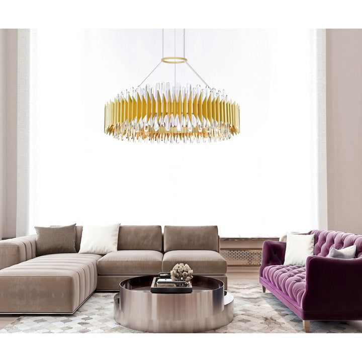 Cityscape - Chandelier with Crystals