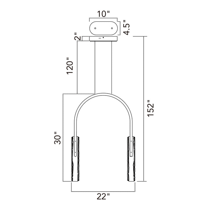 Curva - LED Chandelier