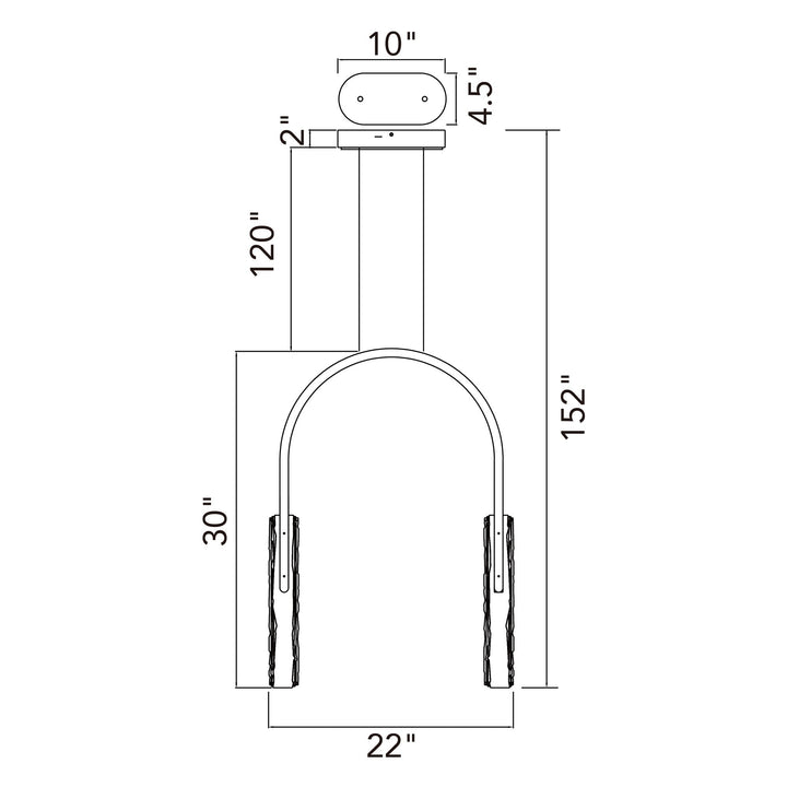 Curva - LED Chandelier