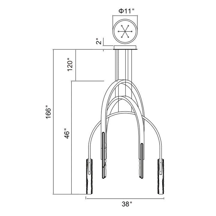 Curva - LED Chandelier