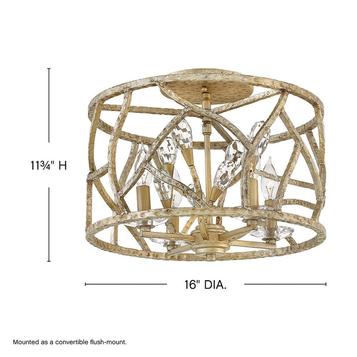 Eve Medium Convertible Flush Mount