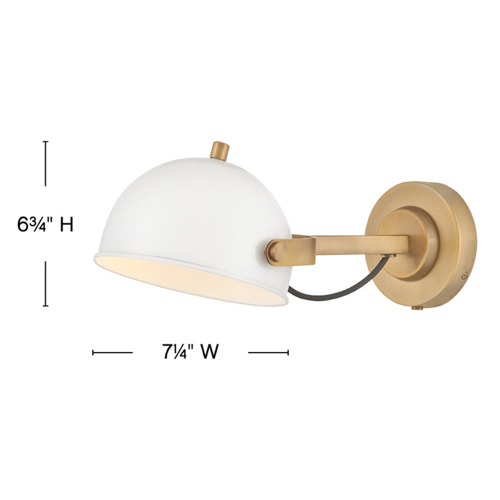 Spence Medium Adjustable Single Light Sconce
