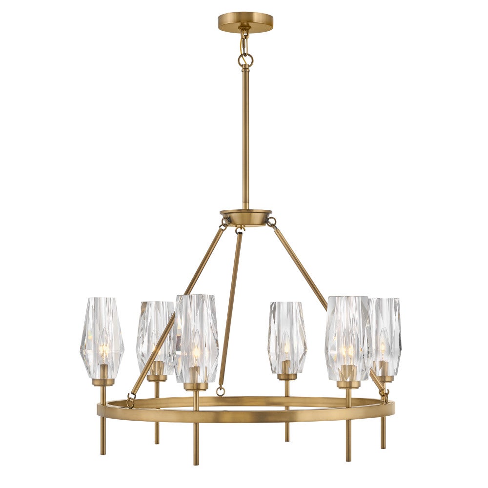 Ana Single Tier Chandelier in Heritage Brass by Hinkley