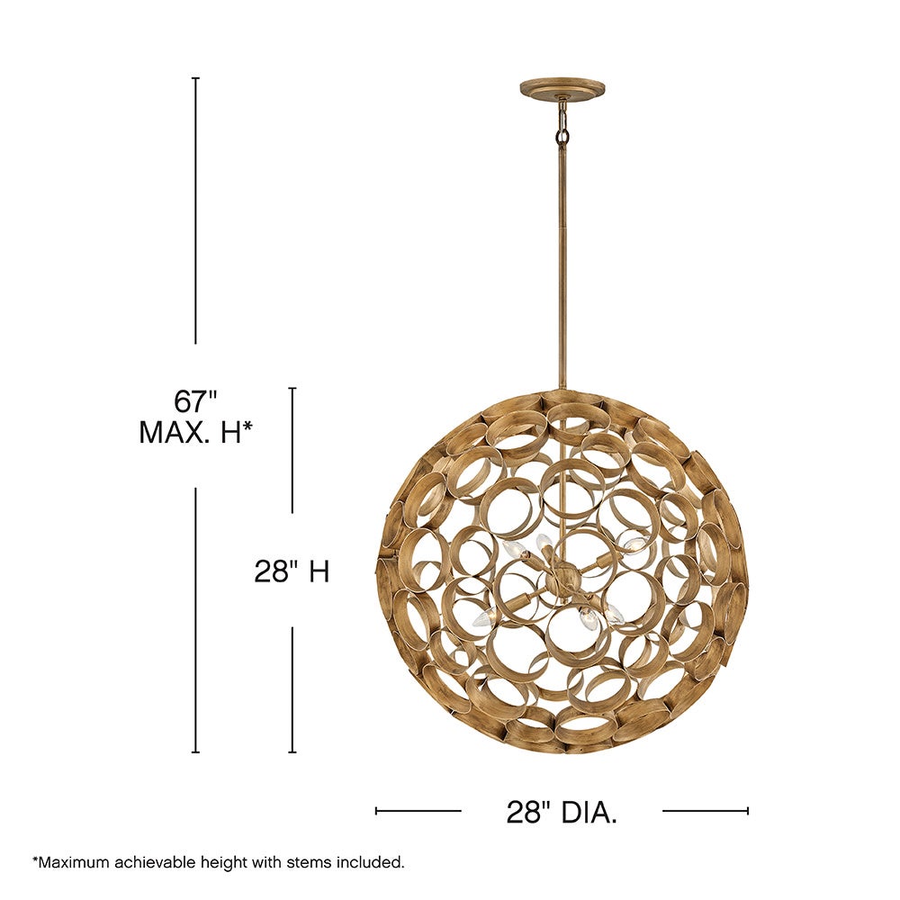 Centric Medium Orb Chandelier