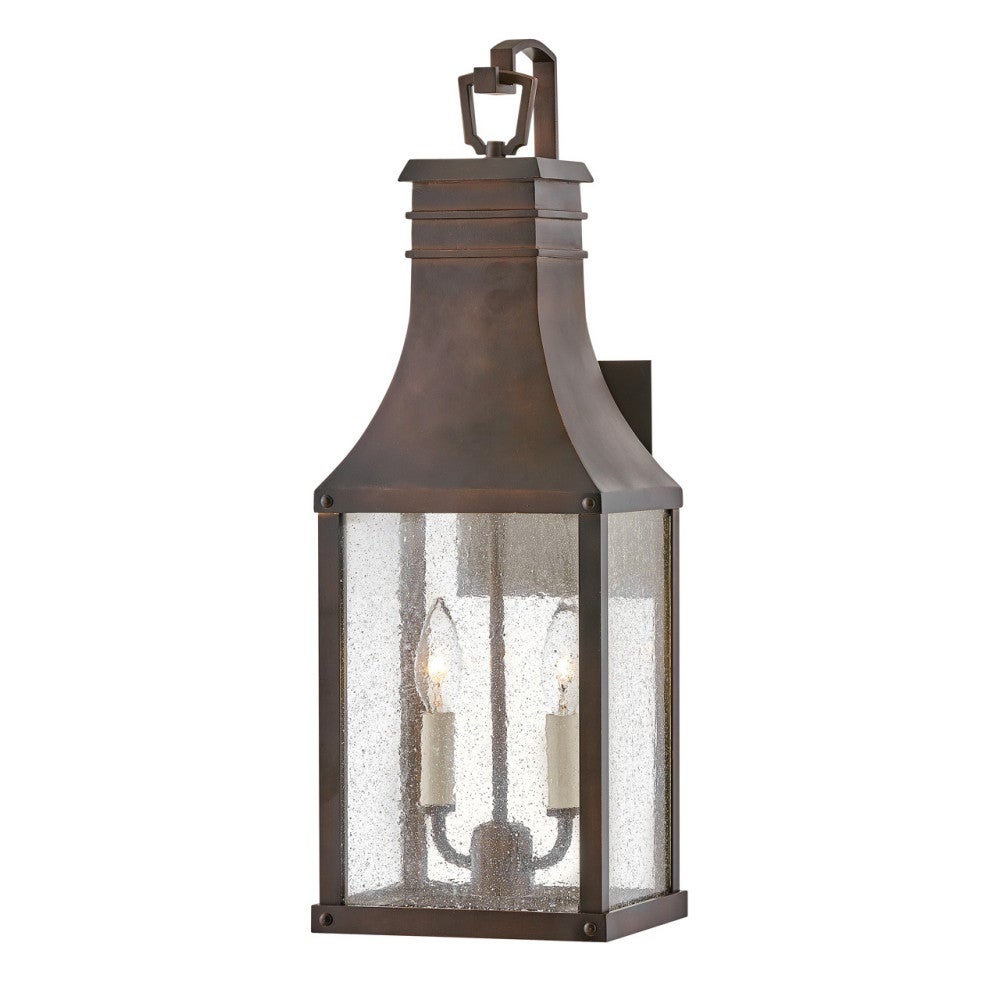 Beacon Hill Outdoor Wall Light in Blackened Copper by Hinkley
