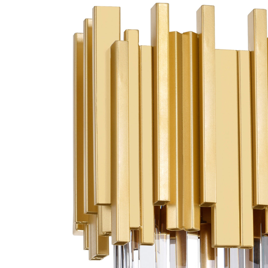 Deco - 1 Light Wall Sconce with Crystals