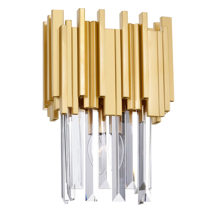 Deco - 1 Light Wall Sconce with Crystals