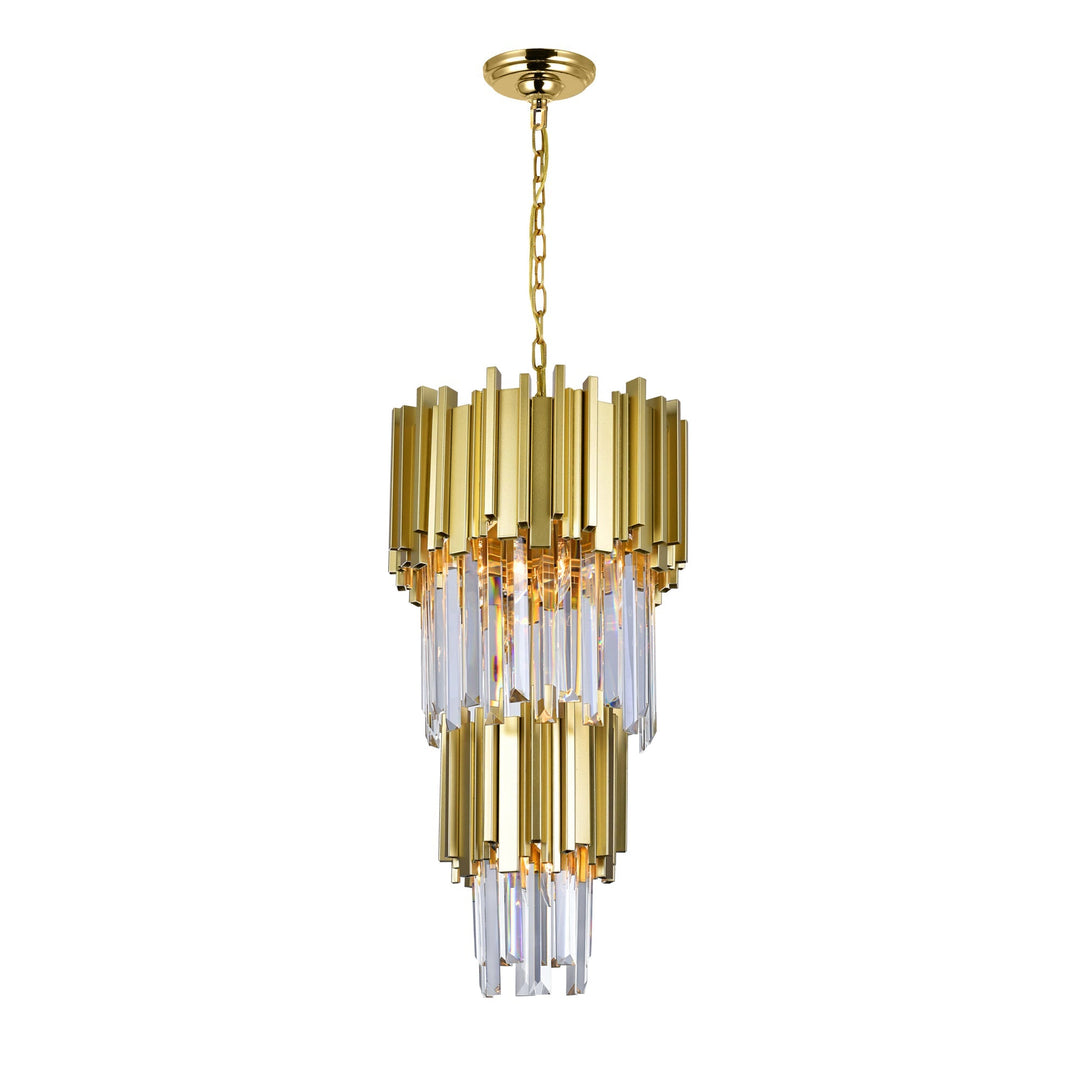 Deco - 4 Light Pendant with Crystals