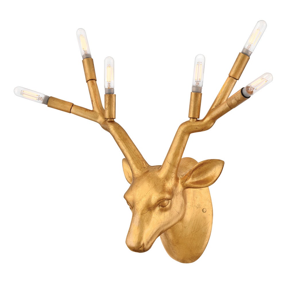 Stag Large Six Light Sconce