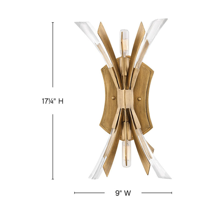 Vida Medium Two Light Sconce