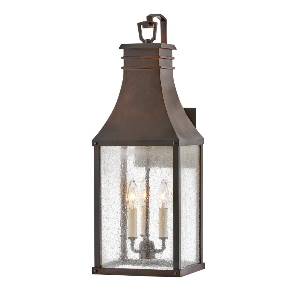 Beacon Hill Outdoor Wall Light in Blackened Copper by Hinkley