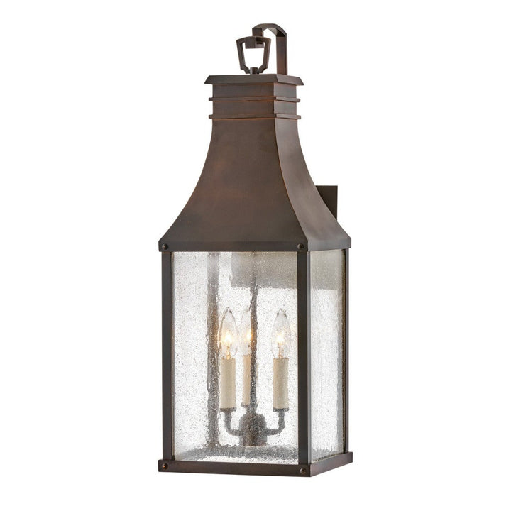 Beacon Hill Outdoor Wall Light in Blackened Copper by Hinkley