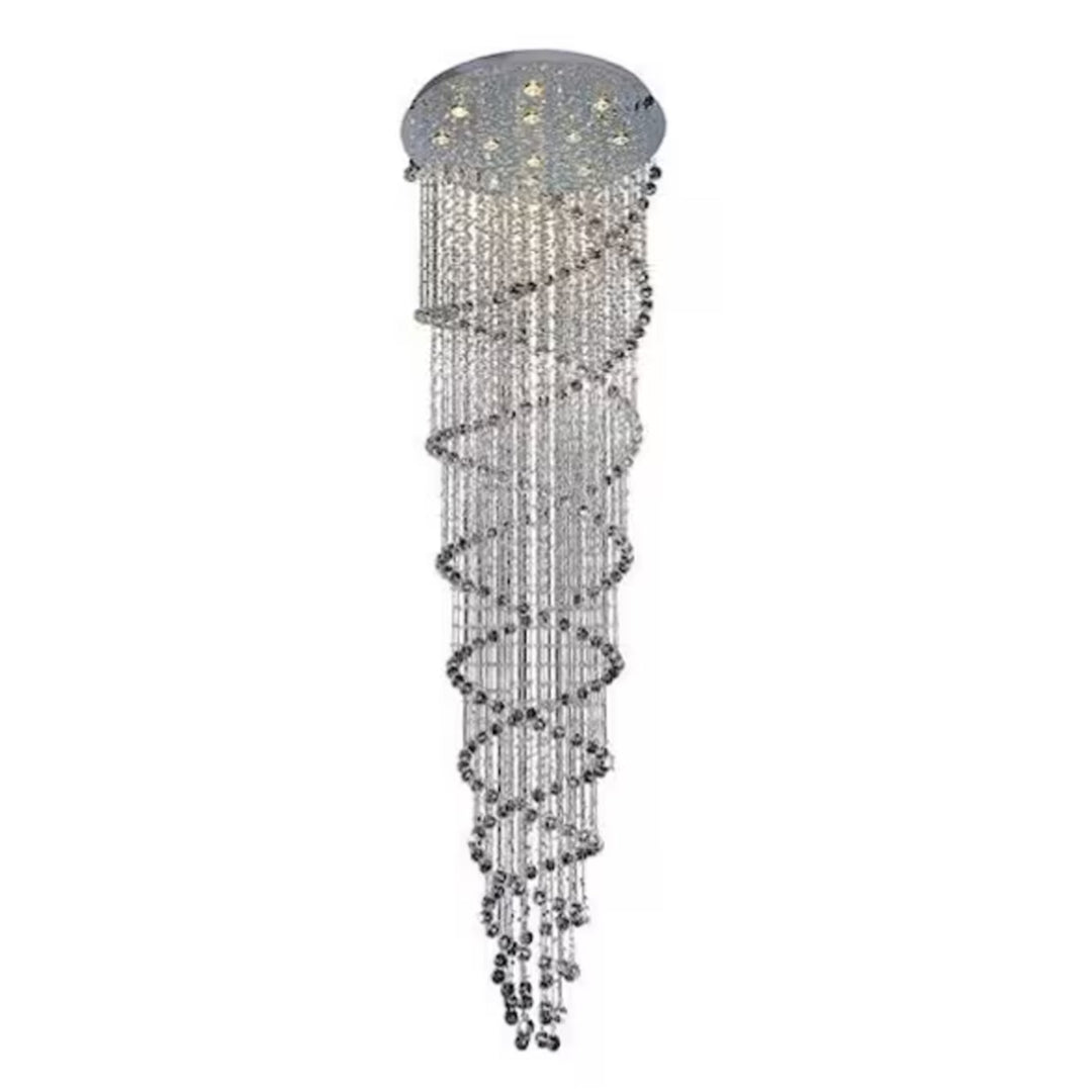 Double Spiral - Chandelier with Crystals