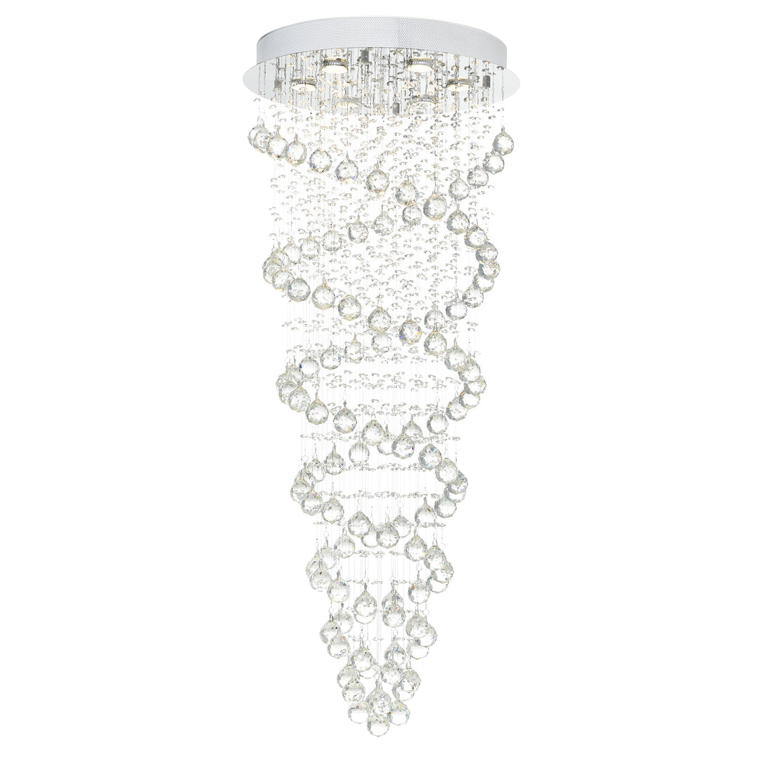 Double Spiral - Chandelier with Crystals