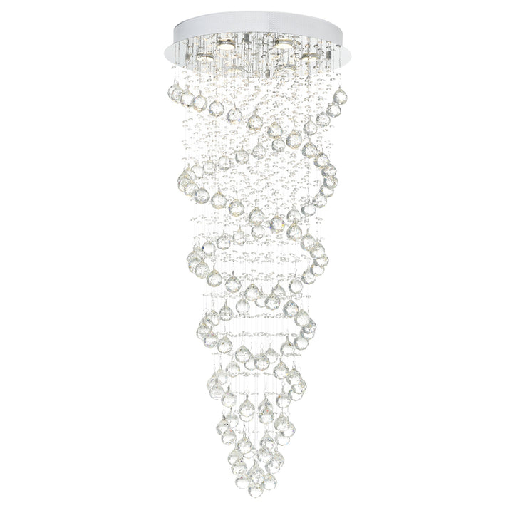 Double Spiral - Chandelier with Crystals
