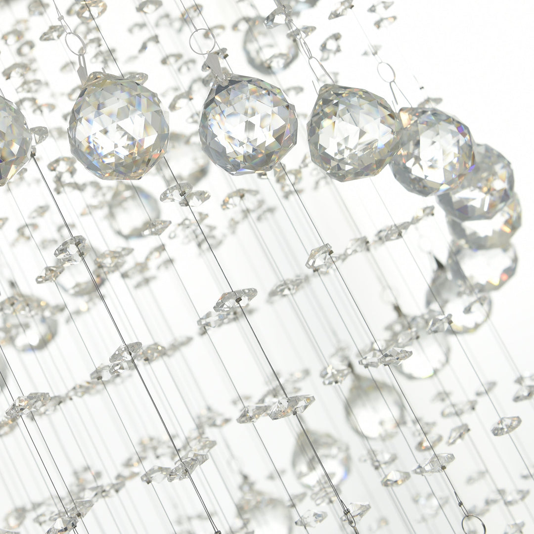 Double Spiral - Chandelier with Crystals