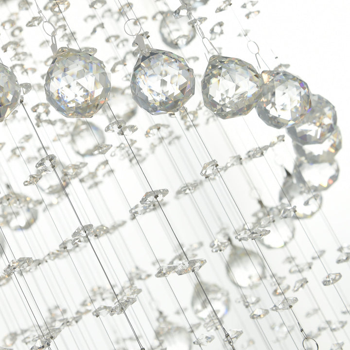 Double Spiral - Chandelier with Crystals