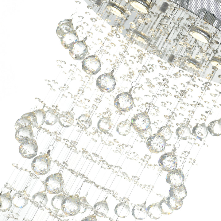 Double Spiral - Chandelier with Crystals