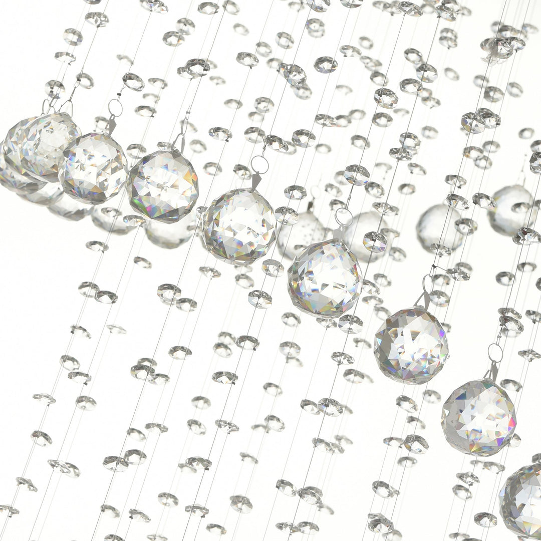 Double Spiral - Chandelier with Crystals