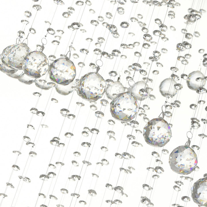 Double Spiral - Chandelier with Crystals