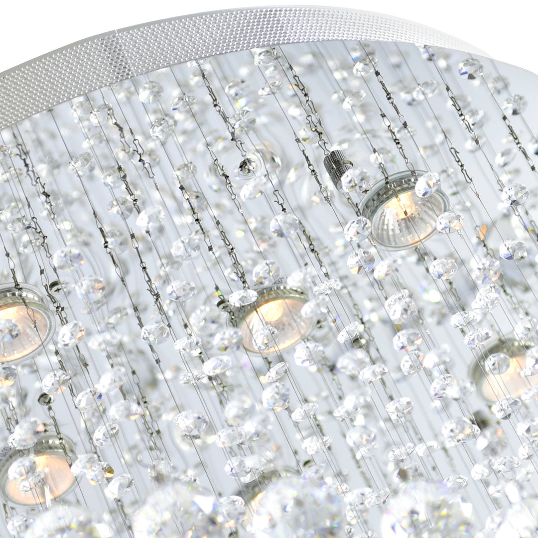 Double Spiral - Chandelier with Crystals