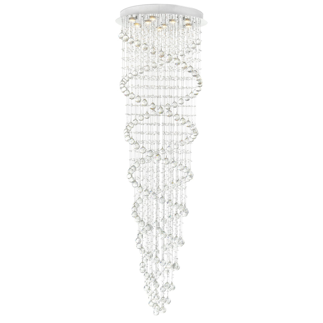 Double Spiral - Chandelier with Crystals