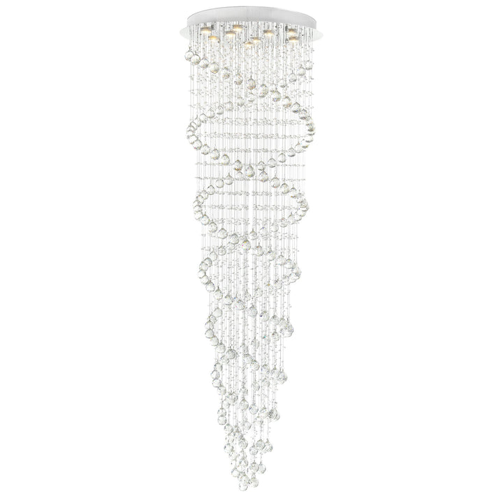 Double Spiral - Chandelier with Crystals