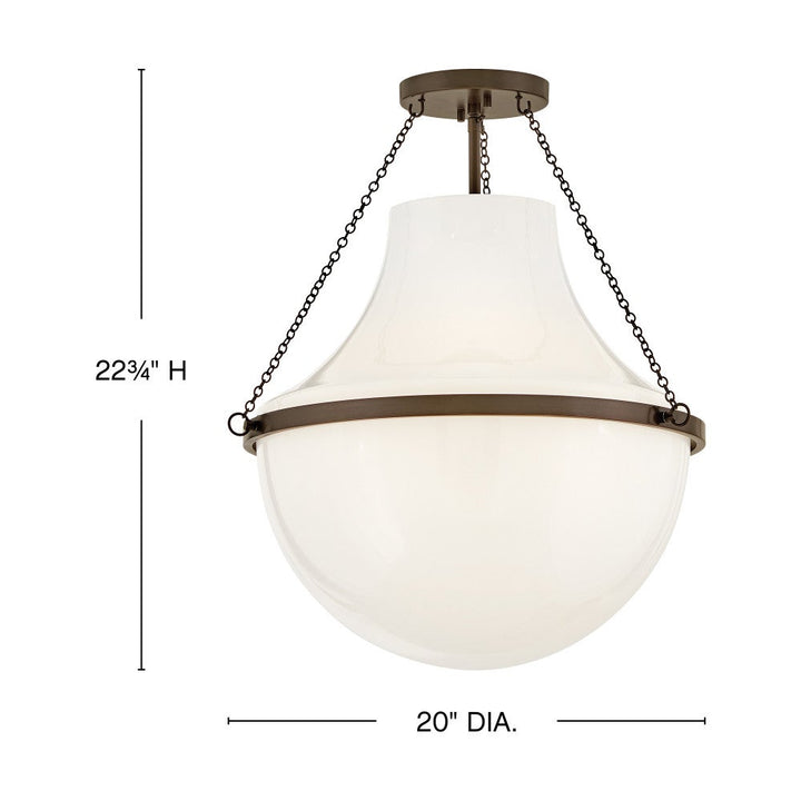 Collins Medium Semi-Flush Mount