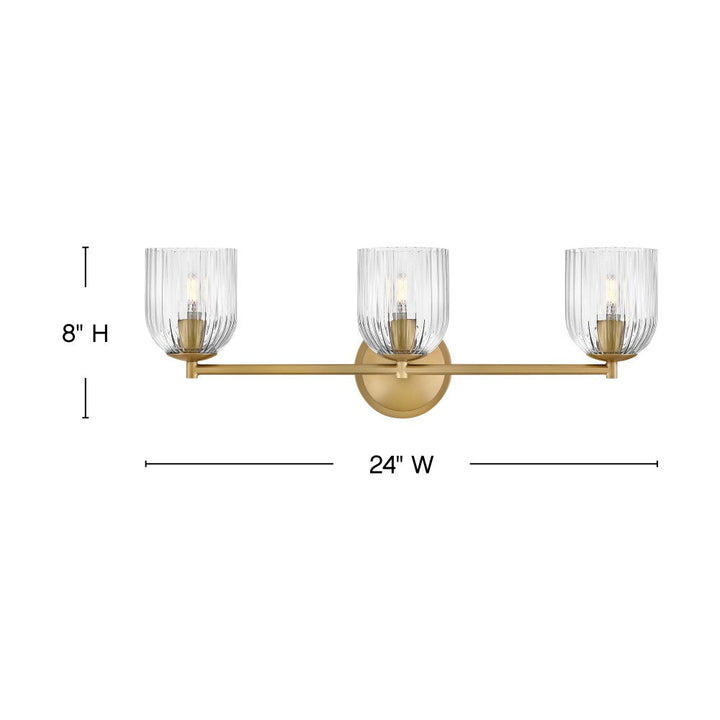 Ava Medium Three Light Vanity