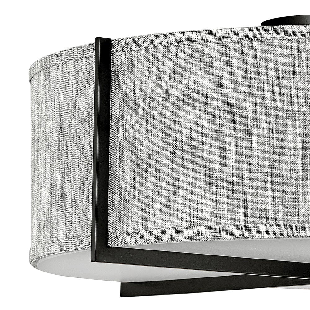Axis Heathered Gray Semi-Flush Mount