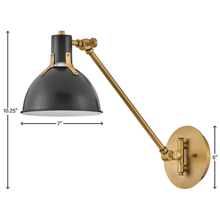 Argo Medium Swing Arm Single Light Sconce