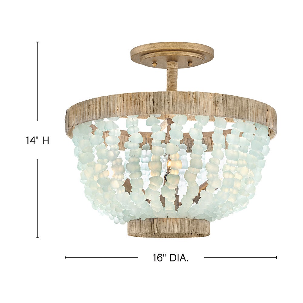 Dune Medium Semi-flush Mount