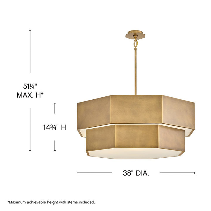 Facet Medium Convertible Chandelier
