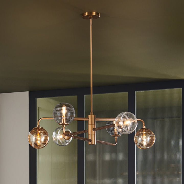 Oberon Large Adjustable Single Tier Chandelier