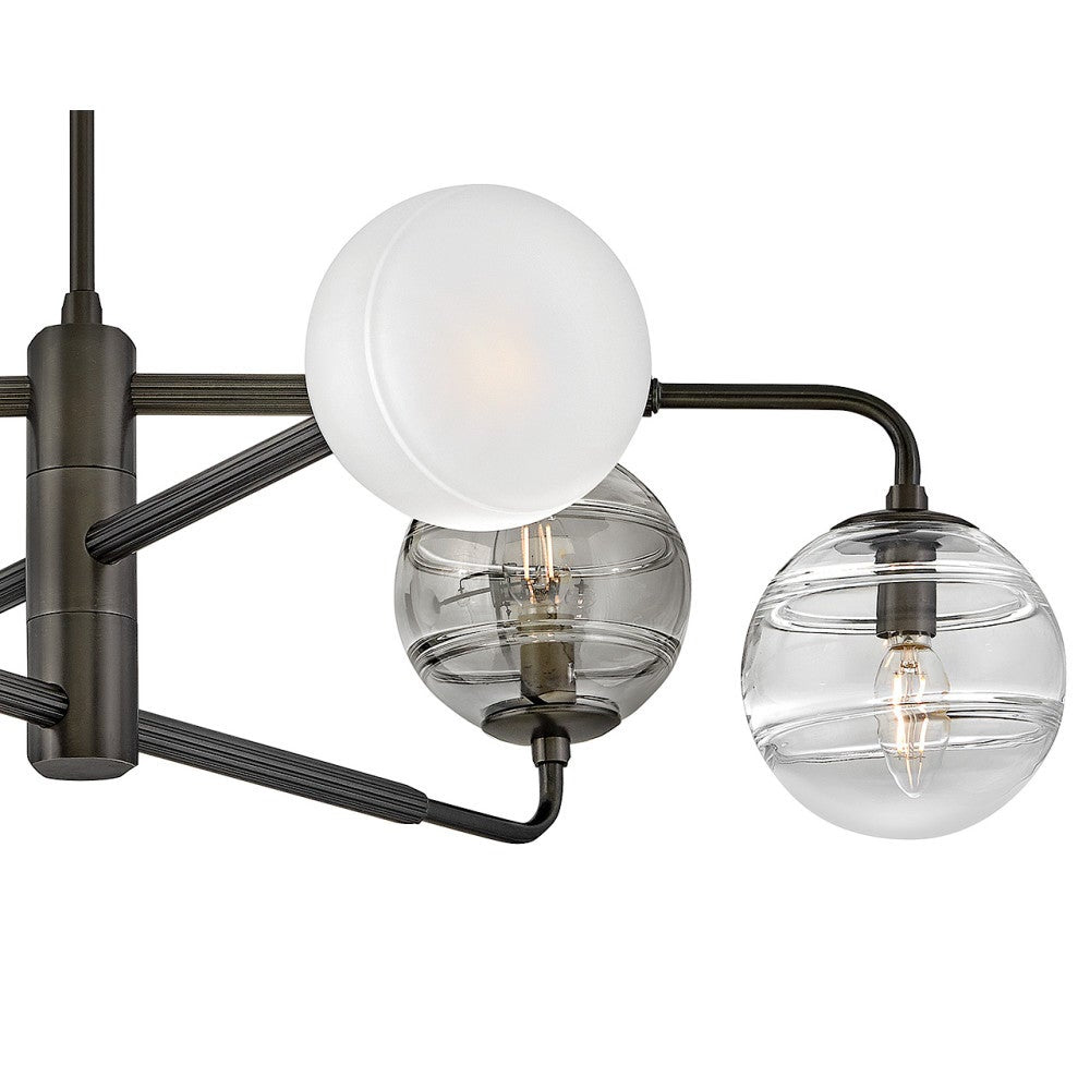 Oberon Large Adjustable Single Tier Chandelier
