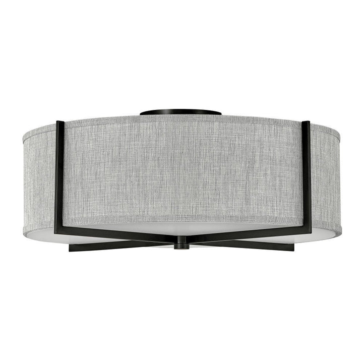 Axis Heathered Gray Semi-Flush Mount