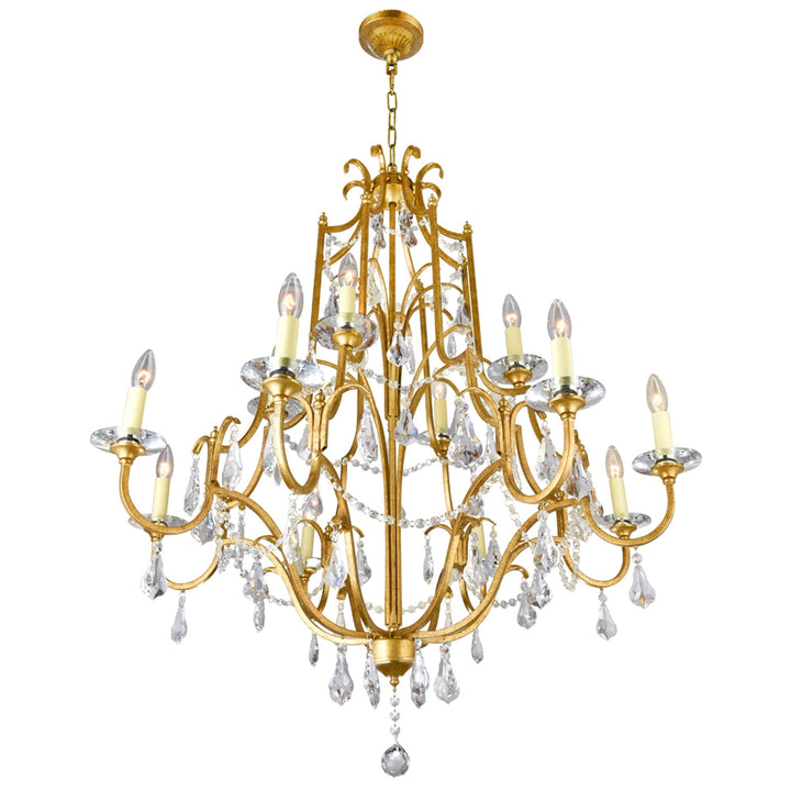 Electra - Chandelier with Crystals