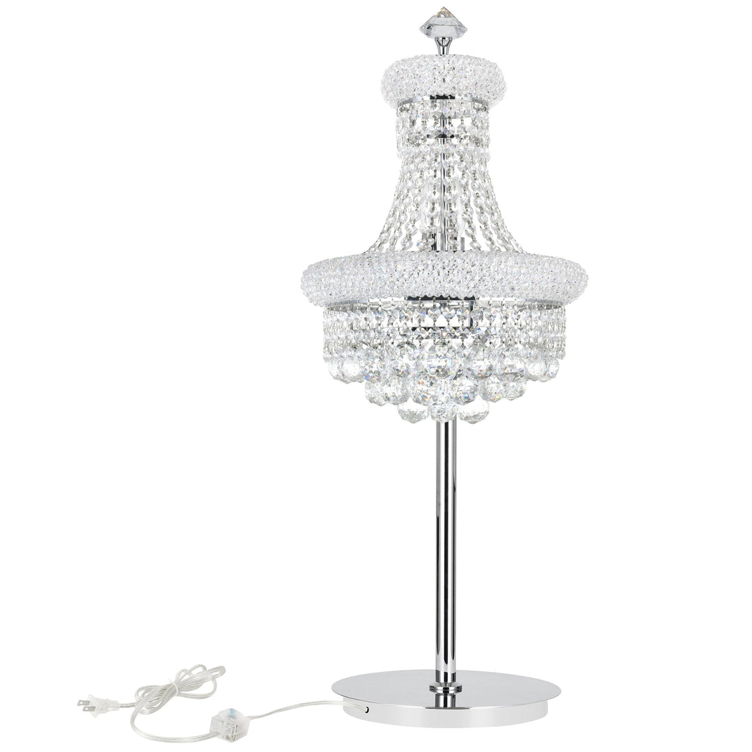 Empire - 6 Light Table Lamp with Crystals