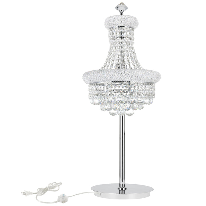 Empire - 6 Light Table Lamp with Crystals