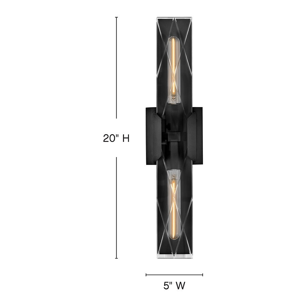 Monte Large Two Light Sconce