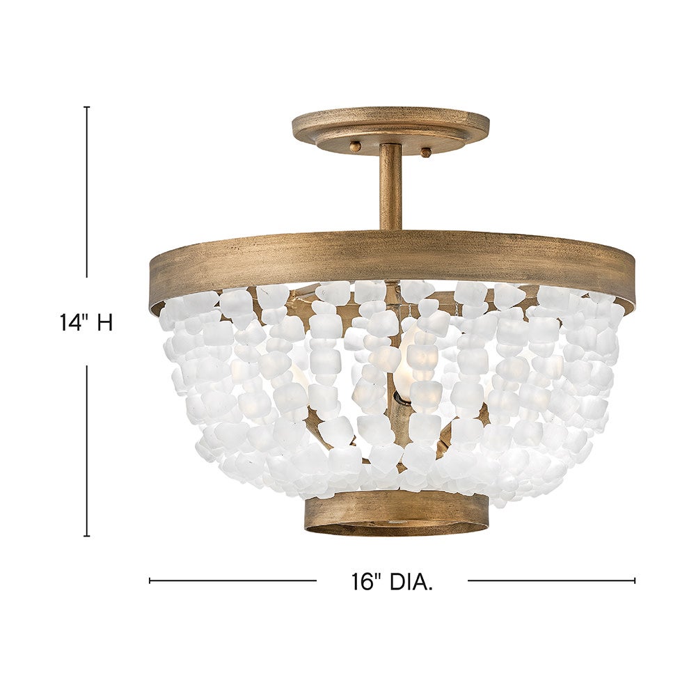 Dune Medium Semi-flush Mount