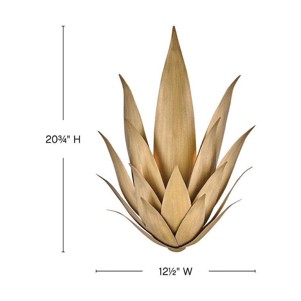 Agave Large Two Light Sconce