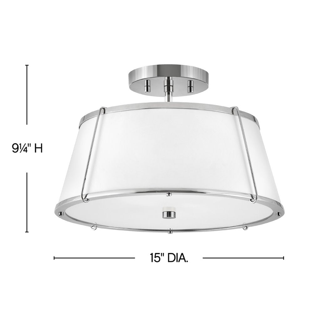 Clarke Medium Semi-Flush Mount