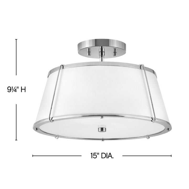 Clarke Medium Semi-Flush Mount